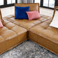 Modway Saunter Tufted Vegan Leather Vegan Leather 3-Piece Sofa FredCo