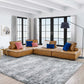 Modway Saunter Tufted Vegan Leather Vegan Leather 4-Piece Sectional Sofa FredCo