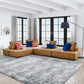 Modway Saunter Tufted Vegan Leather Vegan Leather 4-Piece Sectional Sofa FredCo
