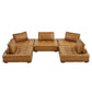 Modway Saunter Tufted Vegan Leather Vegan Leather 5-Piece Sectional Sofa FredCo