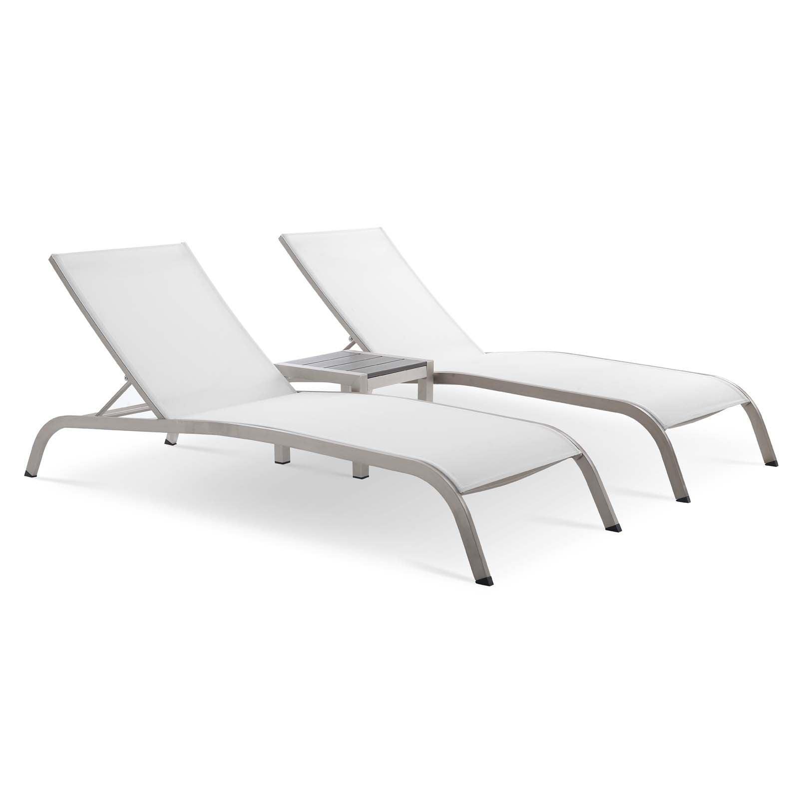Modway Savannah 3 Piece Outdoor Patio Mesh Set FredCo