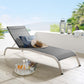 Modway Savannah Mesh Chaise Outdoor Patio Aluminum Lounge Chair FredCo
