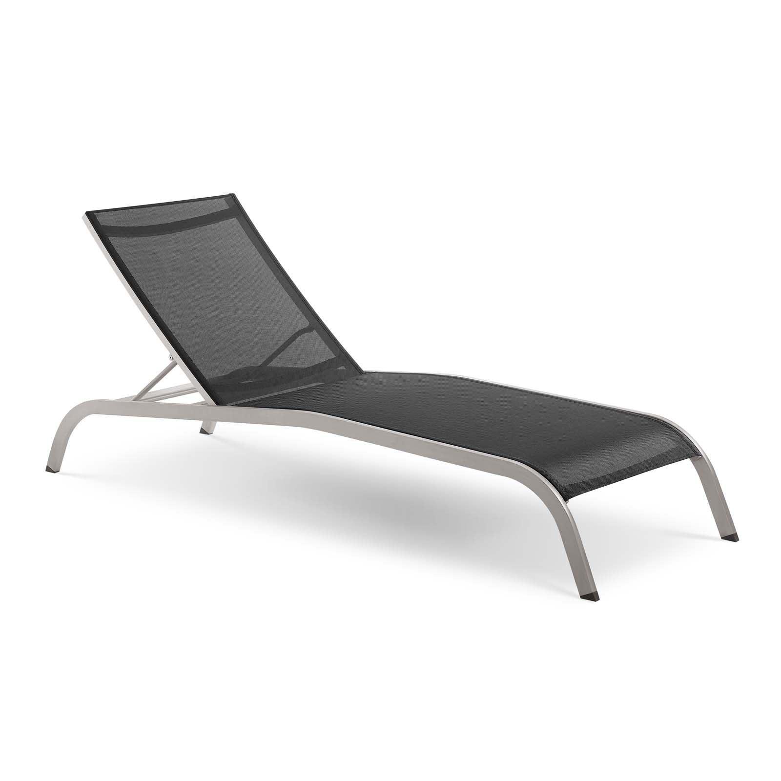 Modway Savannah Outdoor Patio Mesh Chaise Lounge Set of 4 FredCo
