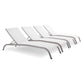 Modway Savannah Outdoor Patio Mesh Chaise Lounge Set of 4 FredCo
