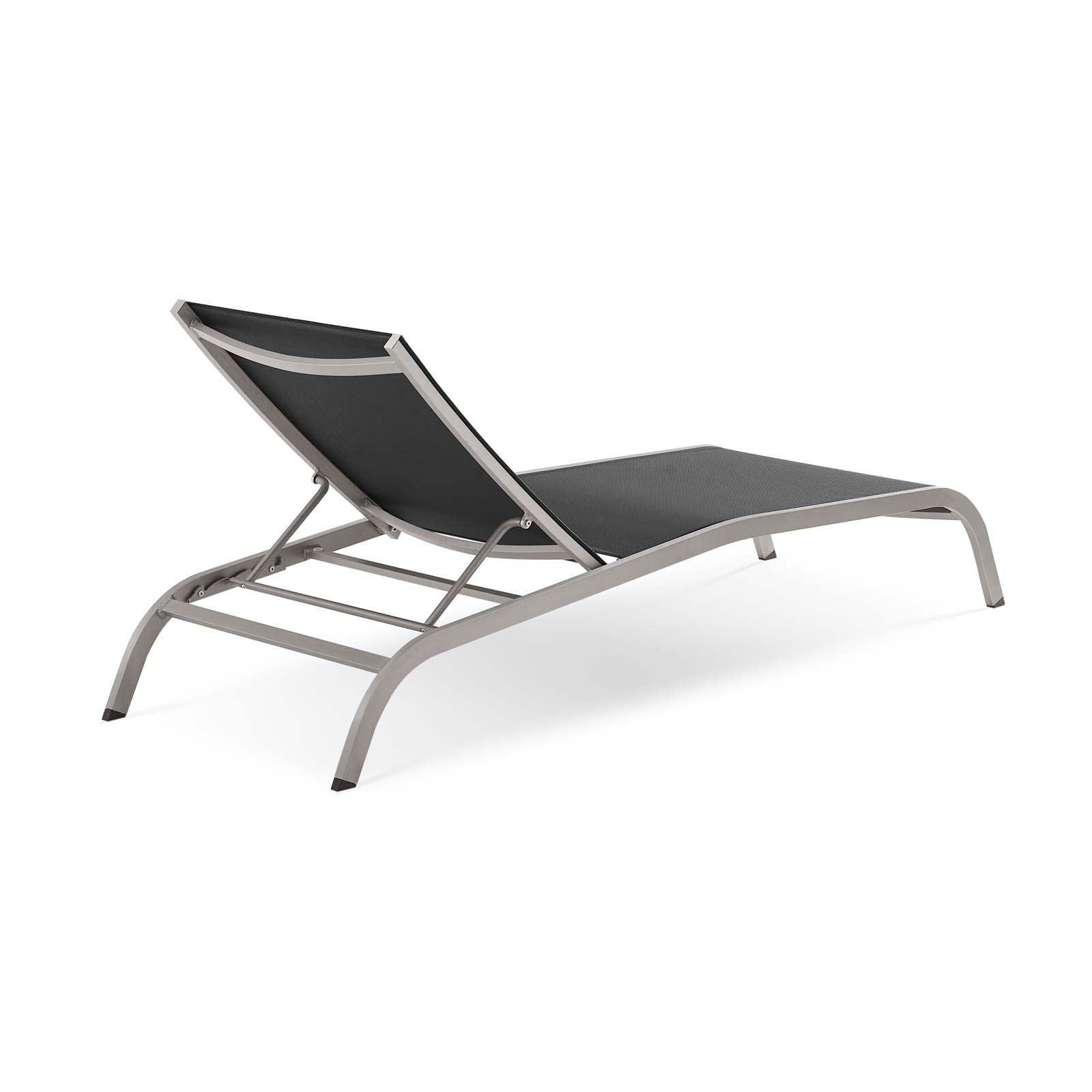 Modway Savannah Outdoor Patio Mesh Chaise Lounge Set of 4 FredCo