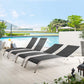 Modway Savannah Outdoor Patio Mesh Chaise Lounge Set of 4 FredCo