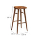 Modway Saville Backless Wood Bar Stools - Set of 2 FredCo