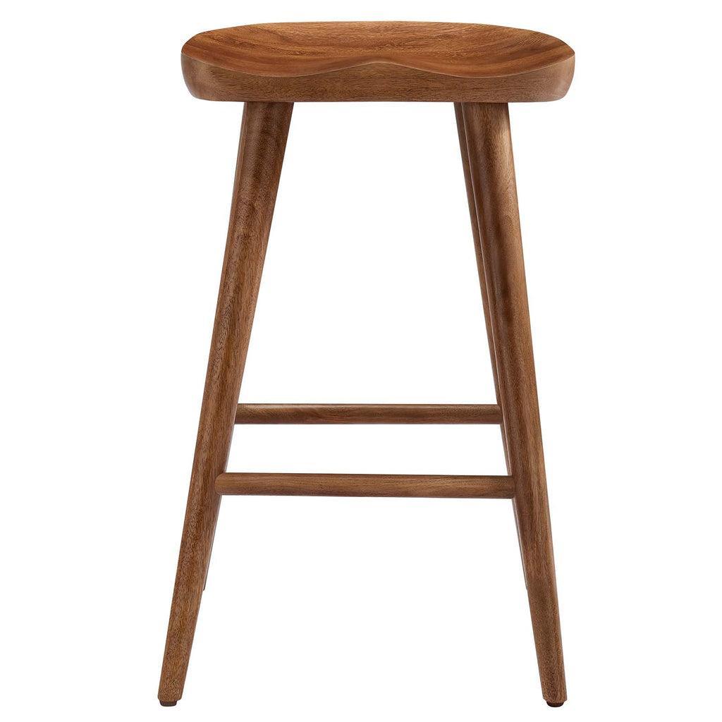 Modway Saville Backless Wood Counter Stools - Set of 2 FredCo