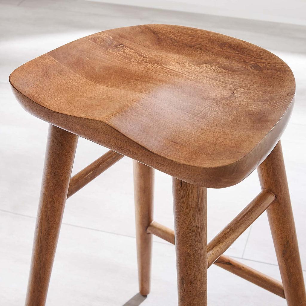Modway Saville Backless Wood Counter Stools - Set of 2 FredCo