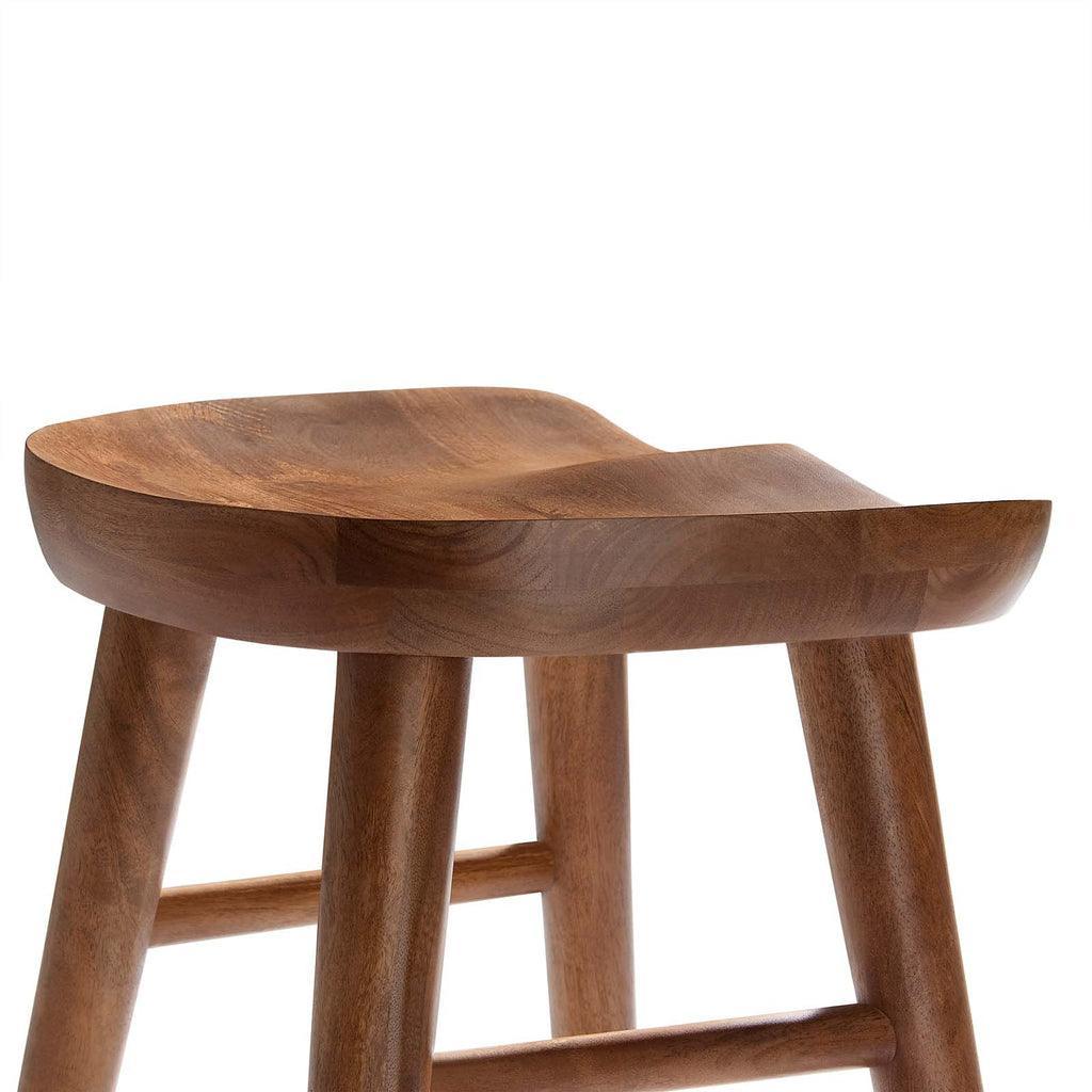 Modway Saville Backless Wood Counter Stools - Set of 2 FredCo