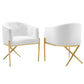 Modway Savour Accent Dining Armchair Performance Velvet Set of 2 FredCo