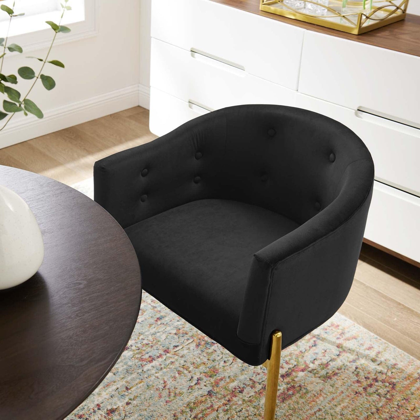 Modway Savour Tufted Performance Velvet Accent Chairs - Set of 2 FredCo