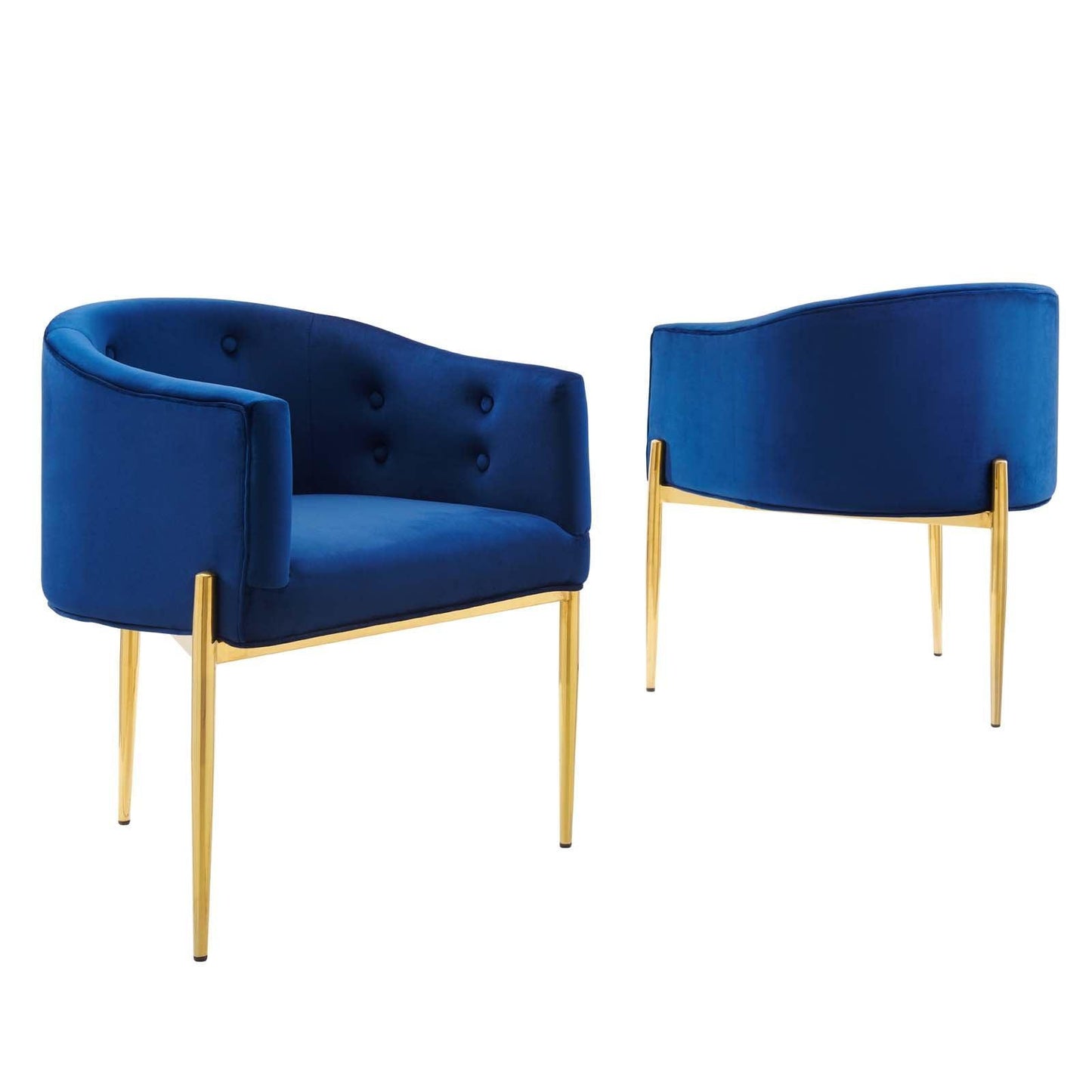 Modway Savour Tufted Performance Velvet Accent Chairs - Set of 2 FredCo