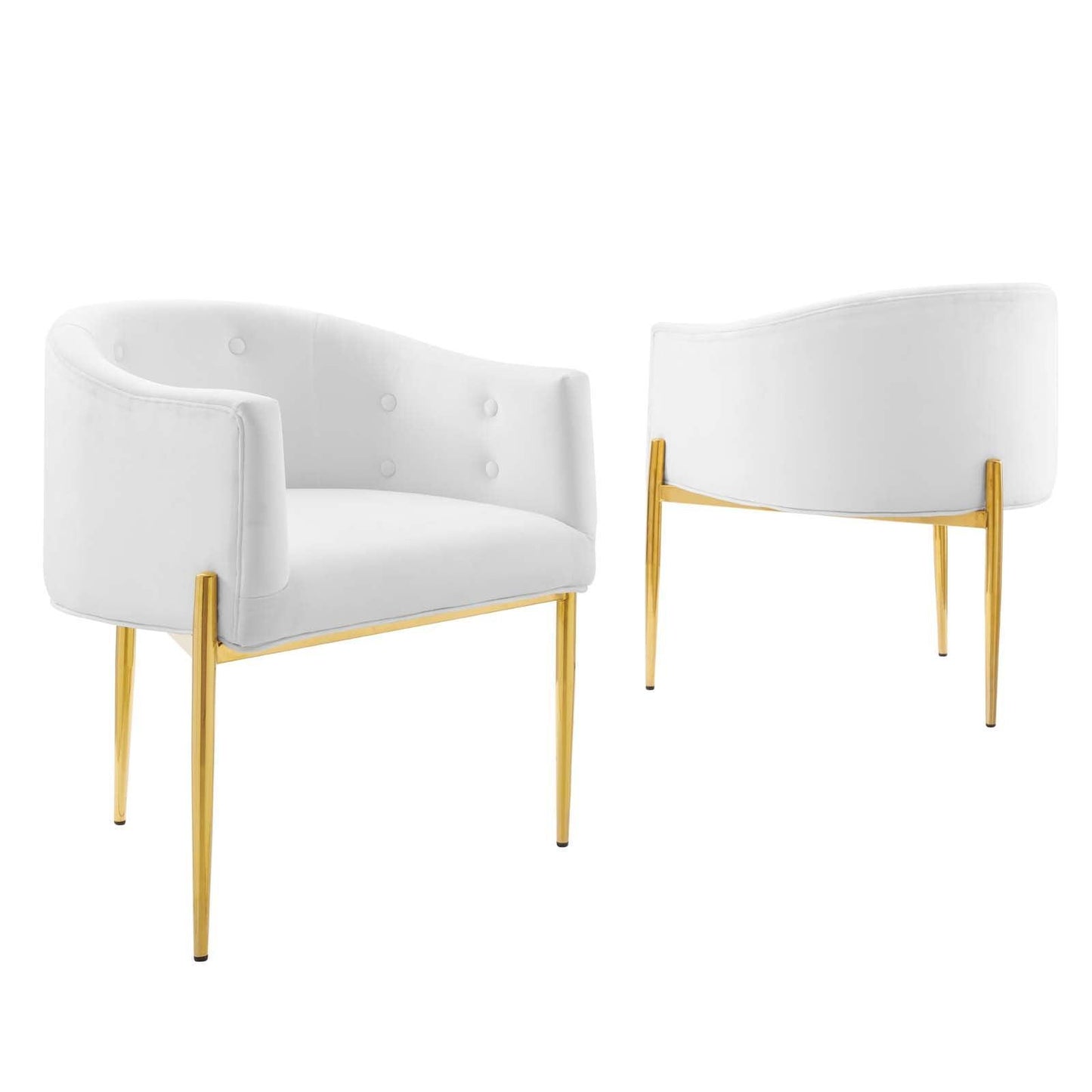 Modway Savour Tufted Performance Velvet Accent Chairs - Set of 2 FredCo