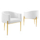 Modway Savour Tufted Performance Velvet Accent Chairs - Set of 2 FredCo