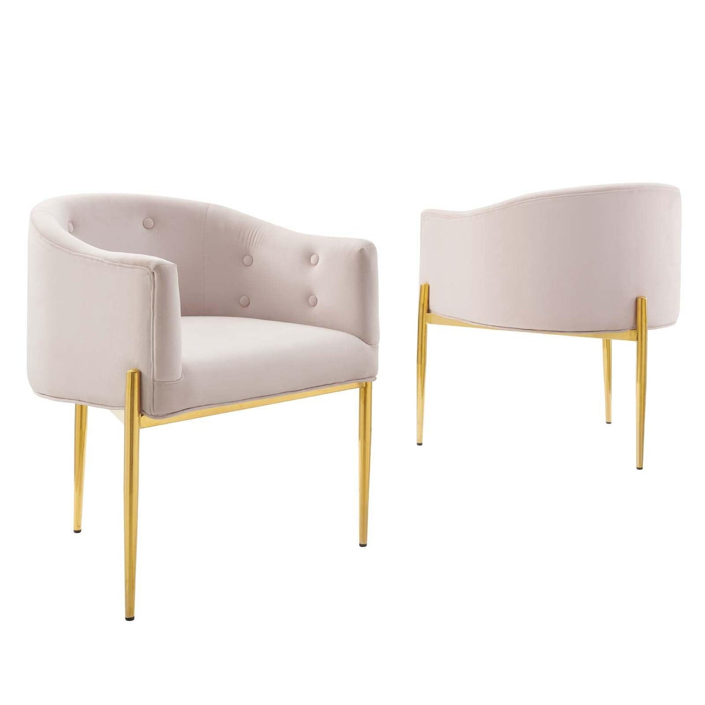 Modway Savour Tufted Performance Velvet Accent Chairs - Set of 2 FredCo