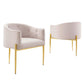 Modway Savour Tufted Performance Velvet Accent Chairs - Set of 2 FredCo