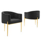 Modway Savour Tufted Performance Velvet Accent Chairs - Set of 2 FredCo