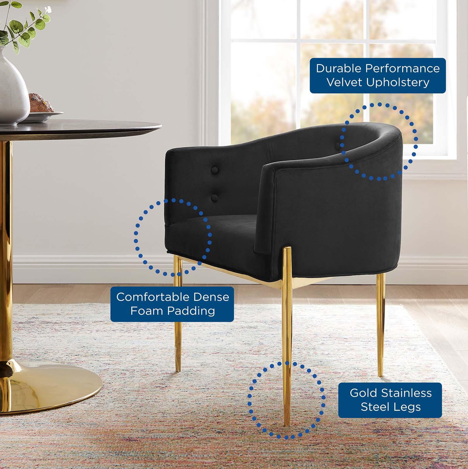 Modway Savour Tufted Performance Velvet Accent Chairs - Set of 2 FredCo