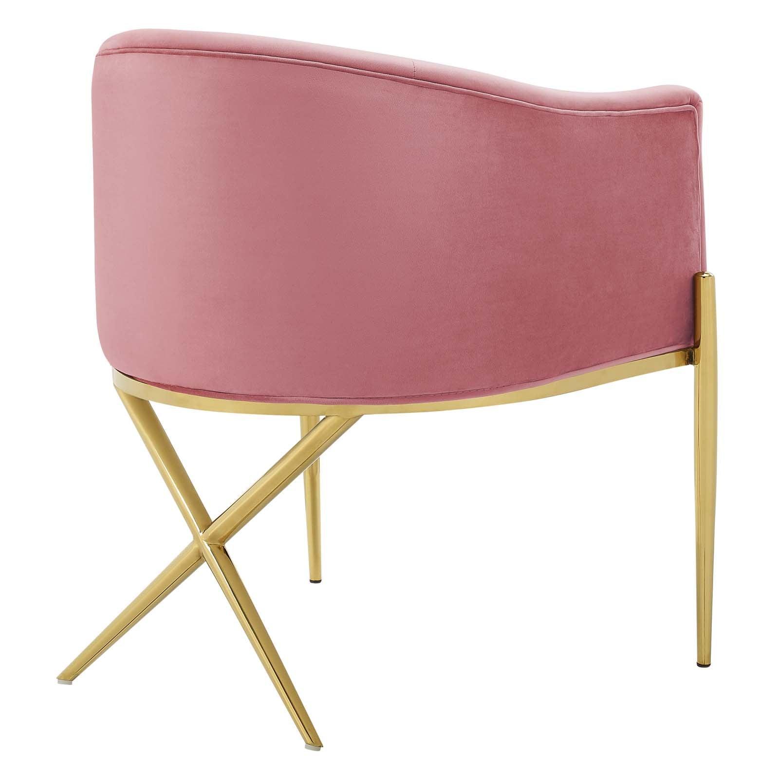 Modway Savour Tufted Performance Velvet Accent Dining Armchair FredCo