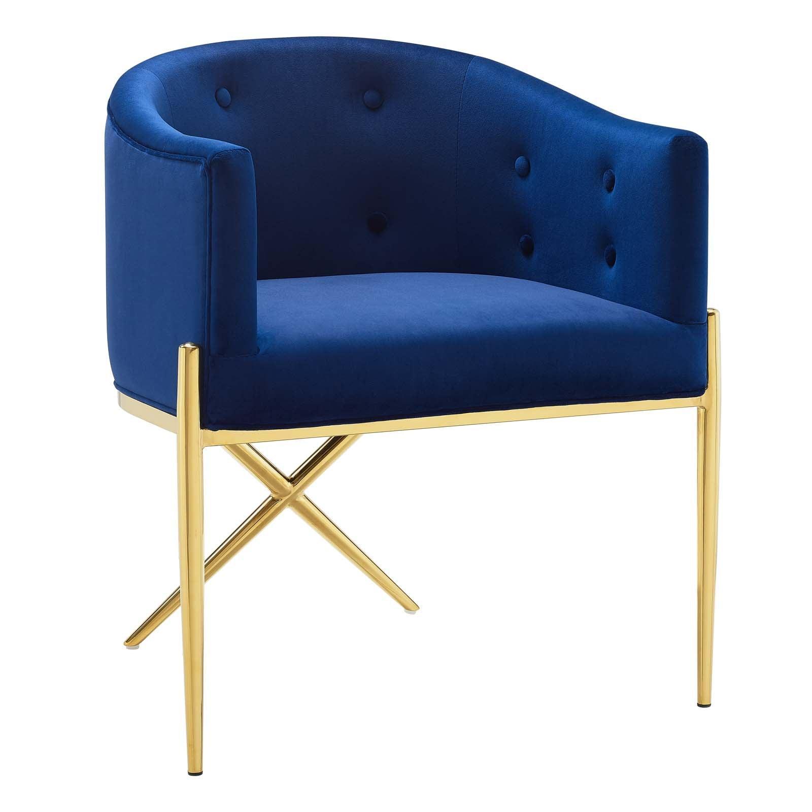 Modway Savour Tufted Performance Velvet Accent Dining Armchair FredCo