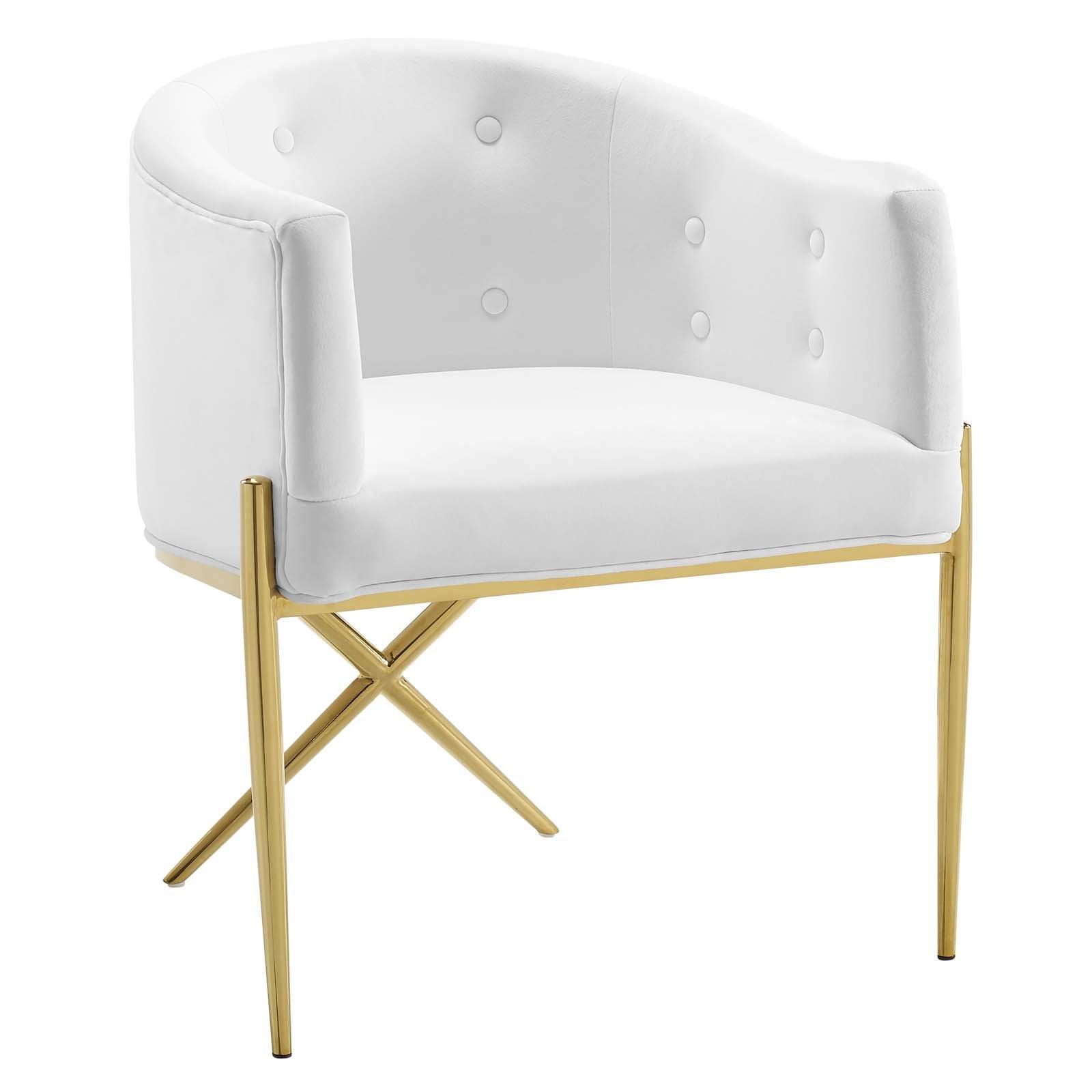 Modway Savour Tufted Performance Velvet Accent Dining Armchair FredCo