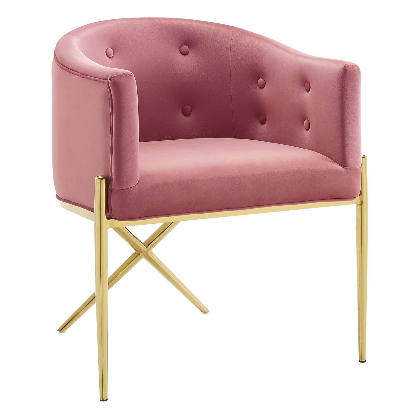 Modway Savour Tufted Performance Velvet Accent Dining Armchair FredCo