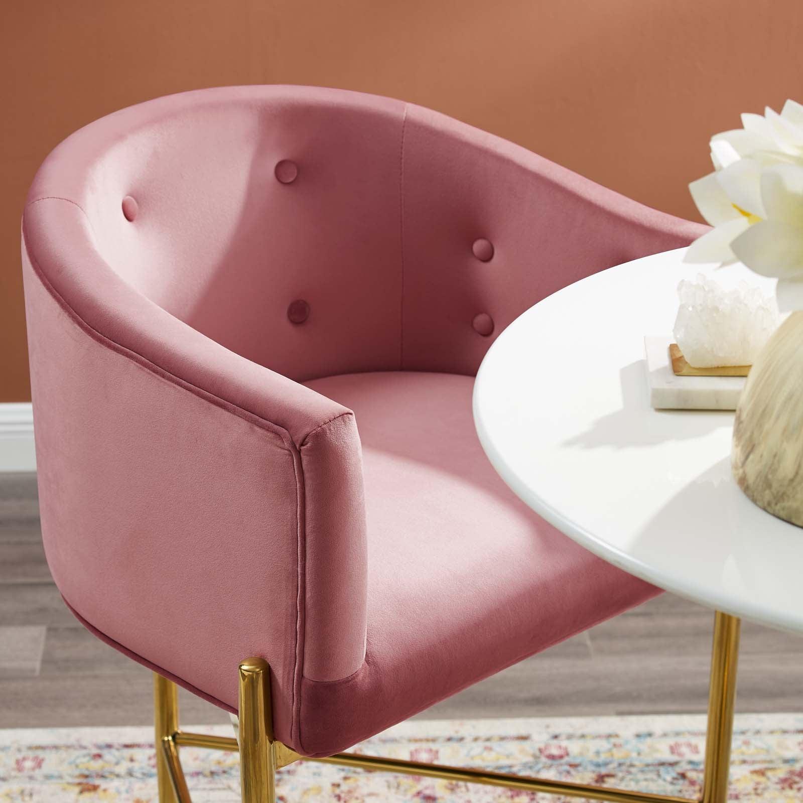 Modway Savour Tufted Performance Velvet Bar Stool FredCo