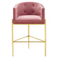Modway Savour Tufted Performance Velvet Bar Stool FredCo
