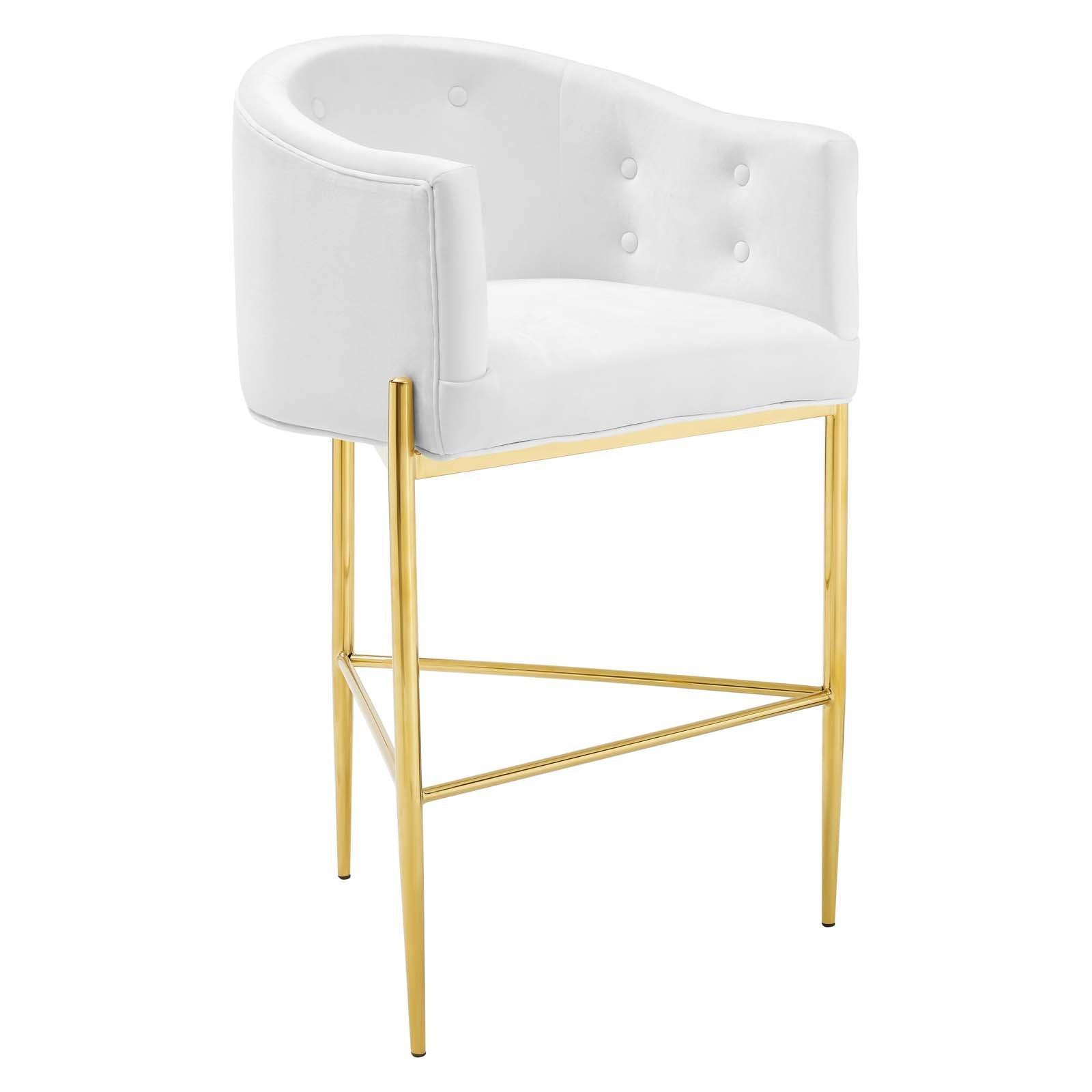 Modway Savour Tufted Performance Velvet Bar Stool FredCo