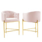 Modway Savour Tufted Performance Velvet Counter Stool Set of 2 FredCo