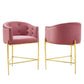 Modway Savour Tufted Performance Velvet Counter Stool Set of 2 FredCo