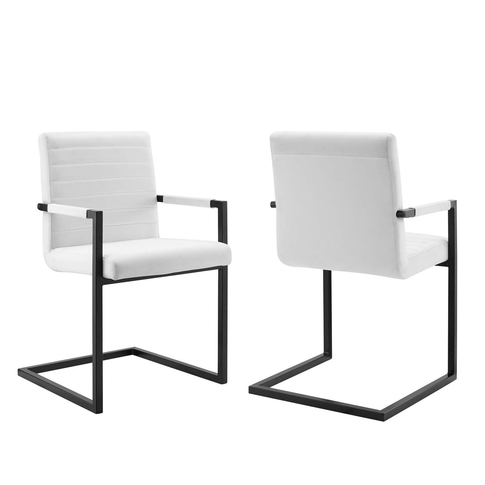 Modway Savoy Performance Velvet Dining Chairs - Set of 2 FredCo