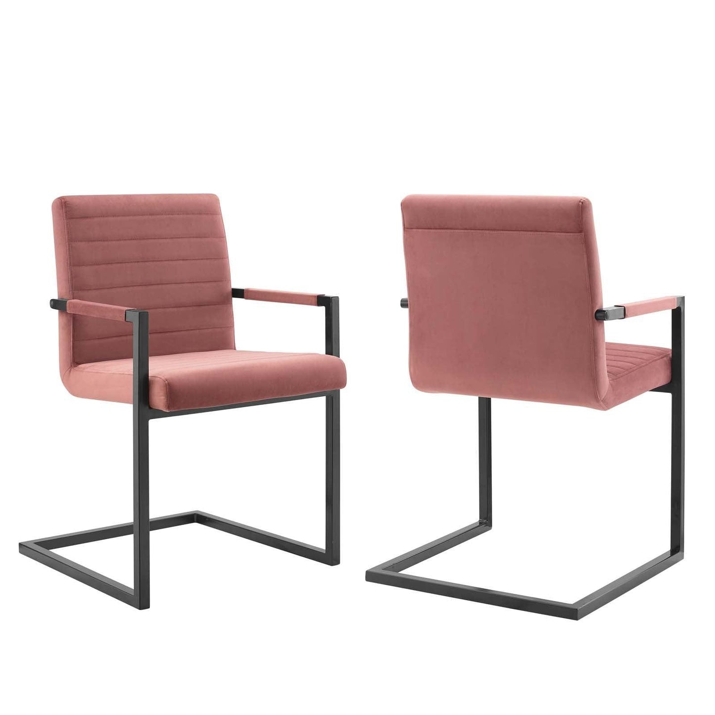 Modway Savoy Performance Velvet Dining Chairs - Set of 2 FredCo
