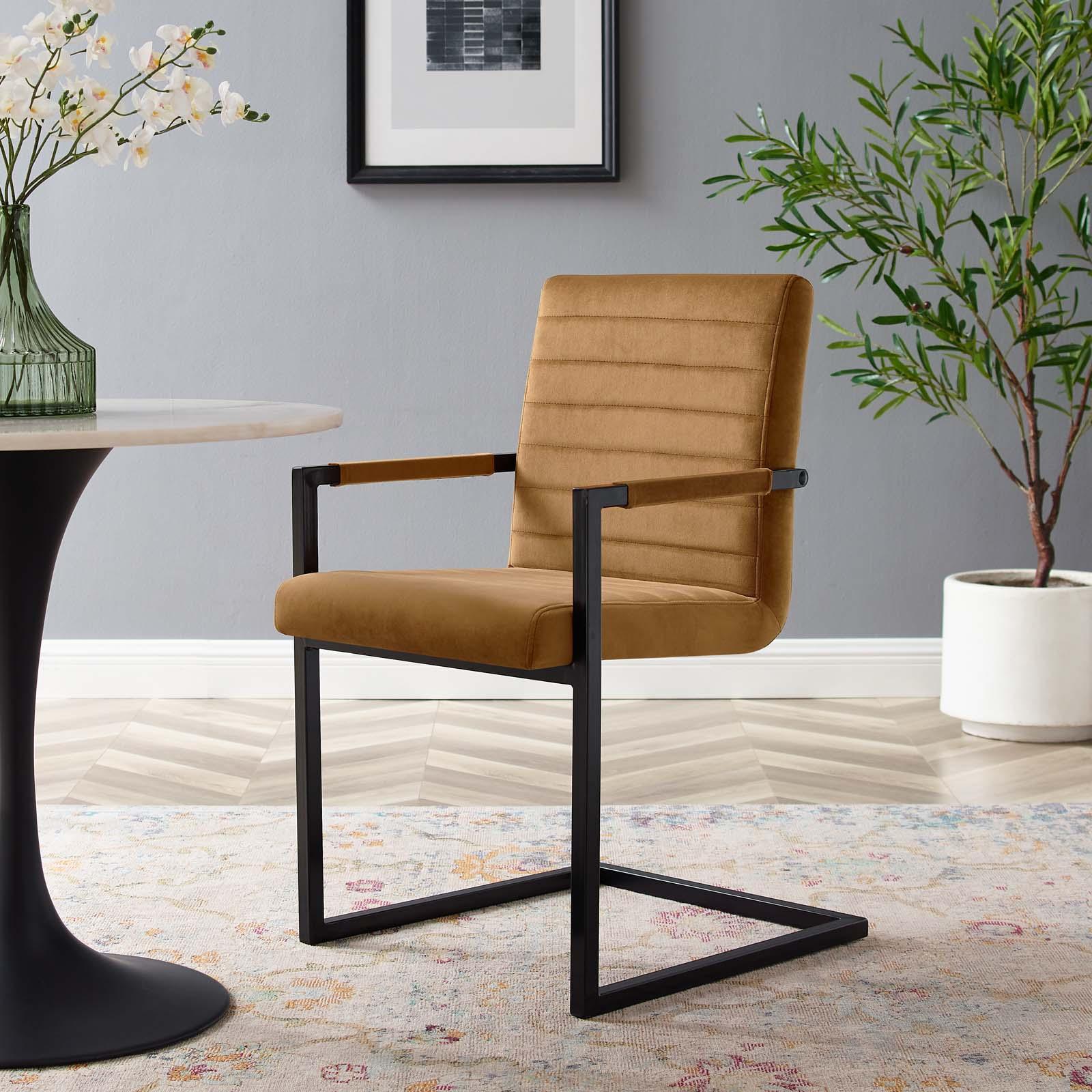 Modway Savoy Performance Velvet Dining Chairs - Set of 2 FredCo