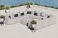 Modway Saybrook Outdoor Patio Upholstered 10-Piece Sectional Sofa FredCo