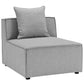 Modway Saybrook Outdoor Patio Upholstered 10-Piece Sectional Sofa FredCo