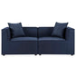 Modway Saybrook Outdoor Patio Upholstered 2-Piece Sectional Sofa Loveseat FredCo