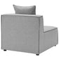 Modway Saybrook Outdoor Patio Upholstered 3-Piece Sectional Sofa FredCo