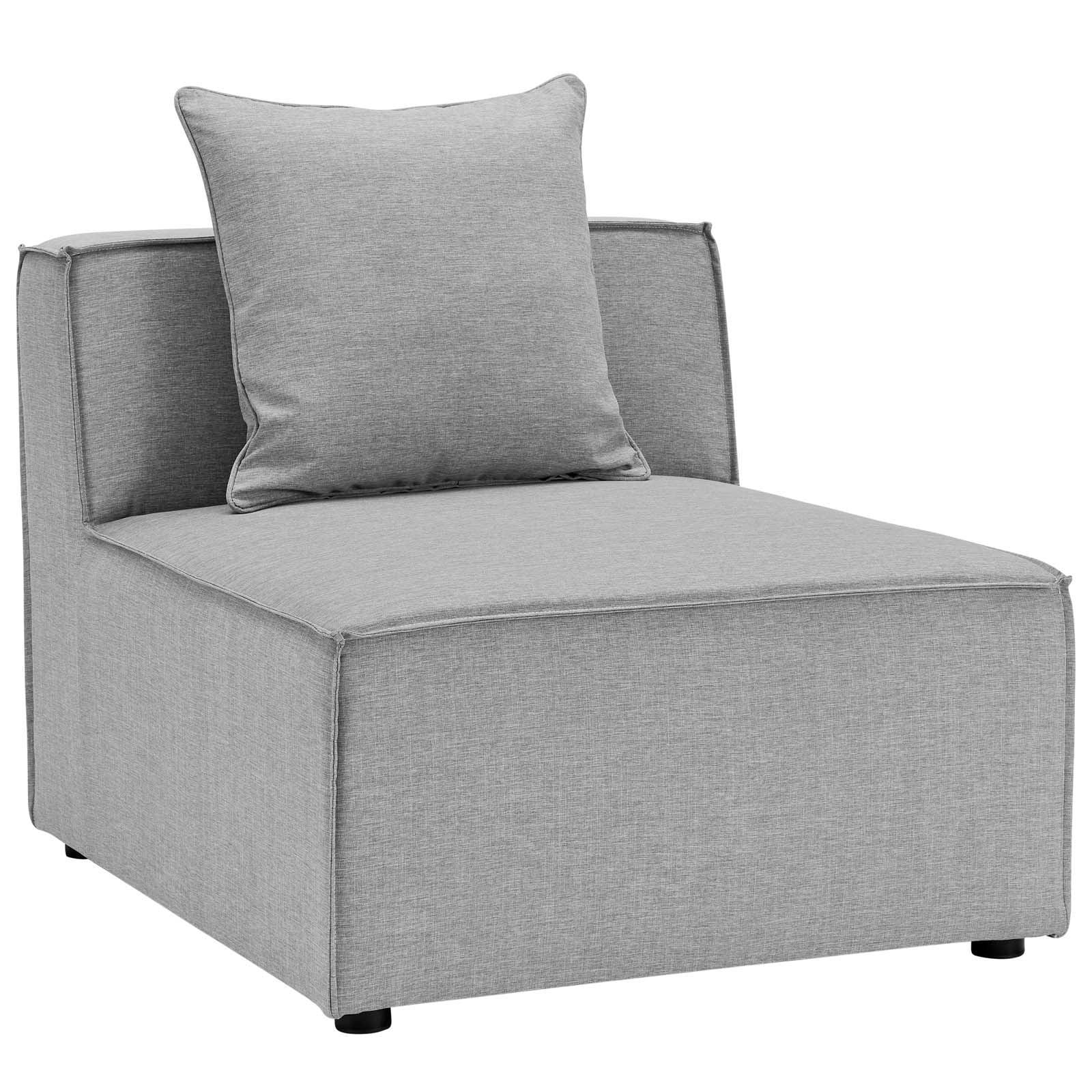 Modway Saybrook Outdoor Patio Upholstered 5-Piece Sectional Sofa FredCo