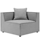 Modway Saybrook Outdoor Patio Upholstered 5-Piece Sectional Sofa FredCo