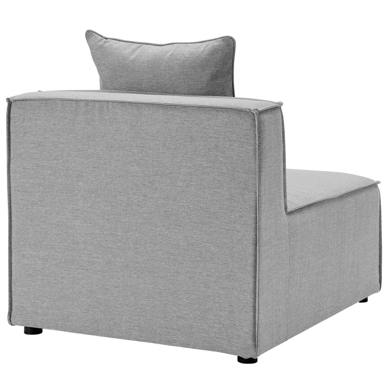 Modway Saybrook Outdoor Patio Upholstered 5-Piece Sectional Sofa FredCo