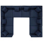 Modway Saybrook Outdoor Patio Upholstered 8-Piece Sectional Sofa FredCo