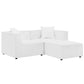 Modway Saybrook Outdoor Patio Upholstered Loveseat and Ottoman Set FredCo