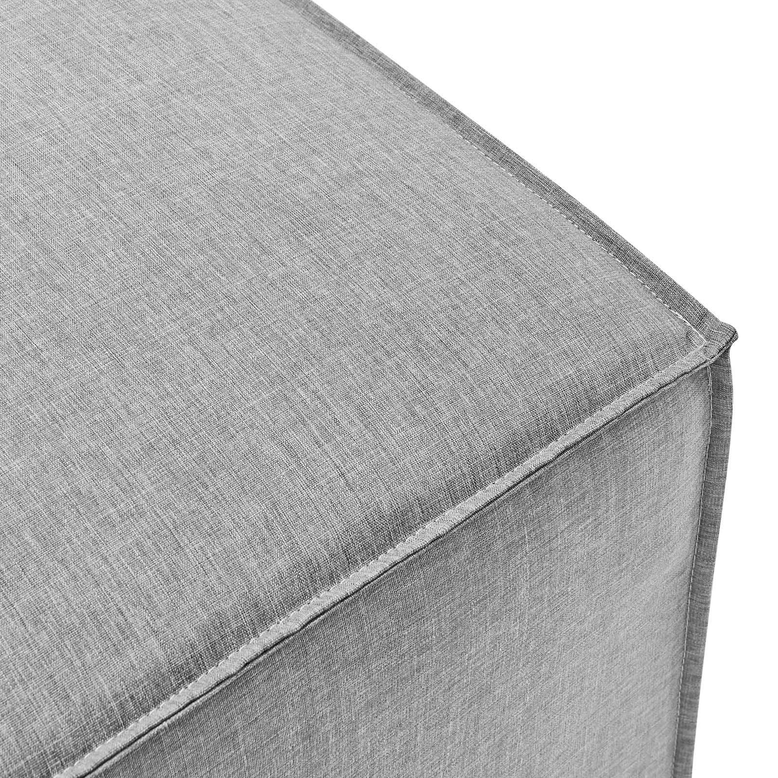 Modway Saybrook Outdoor Patio Upholstered Loveseat and Ottoman Set FredCo