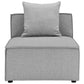 Modway Saybrook Outdoor Patio Upholstered Sectional Sofa Armless Chair FredCo