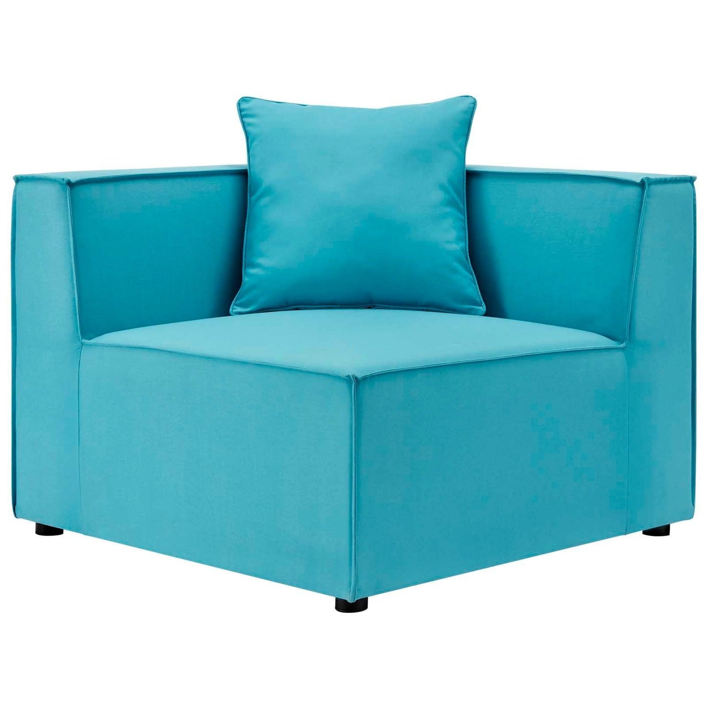 Modway Saybrook Outdoor Patio Upholstered Sectional Sofa Corner Chair FredCo