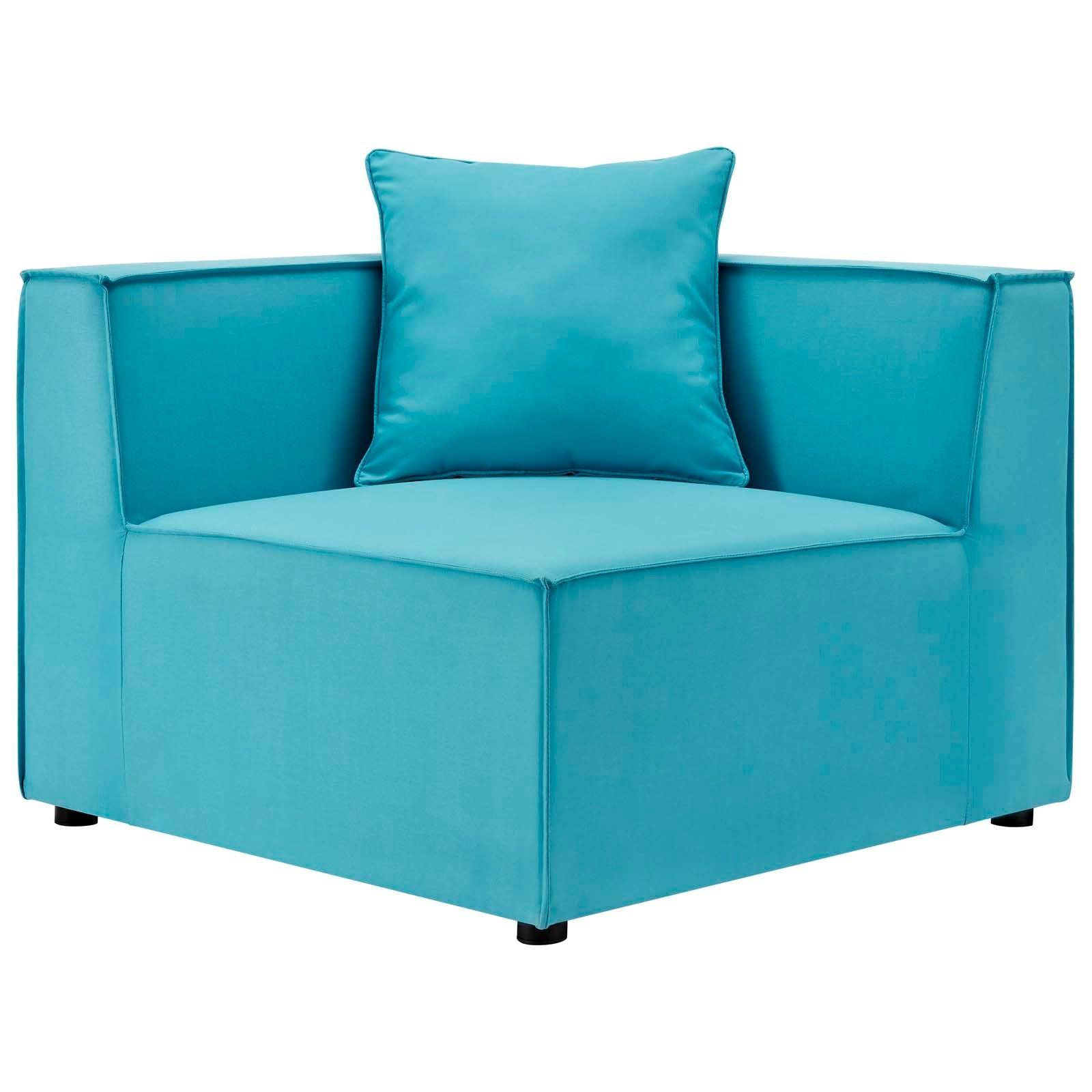Modway Saybrook Outdoor Patio Upholstered Sectional Sofa Corner Chair FredCo