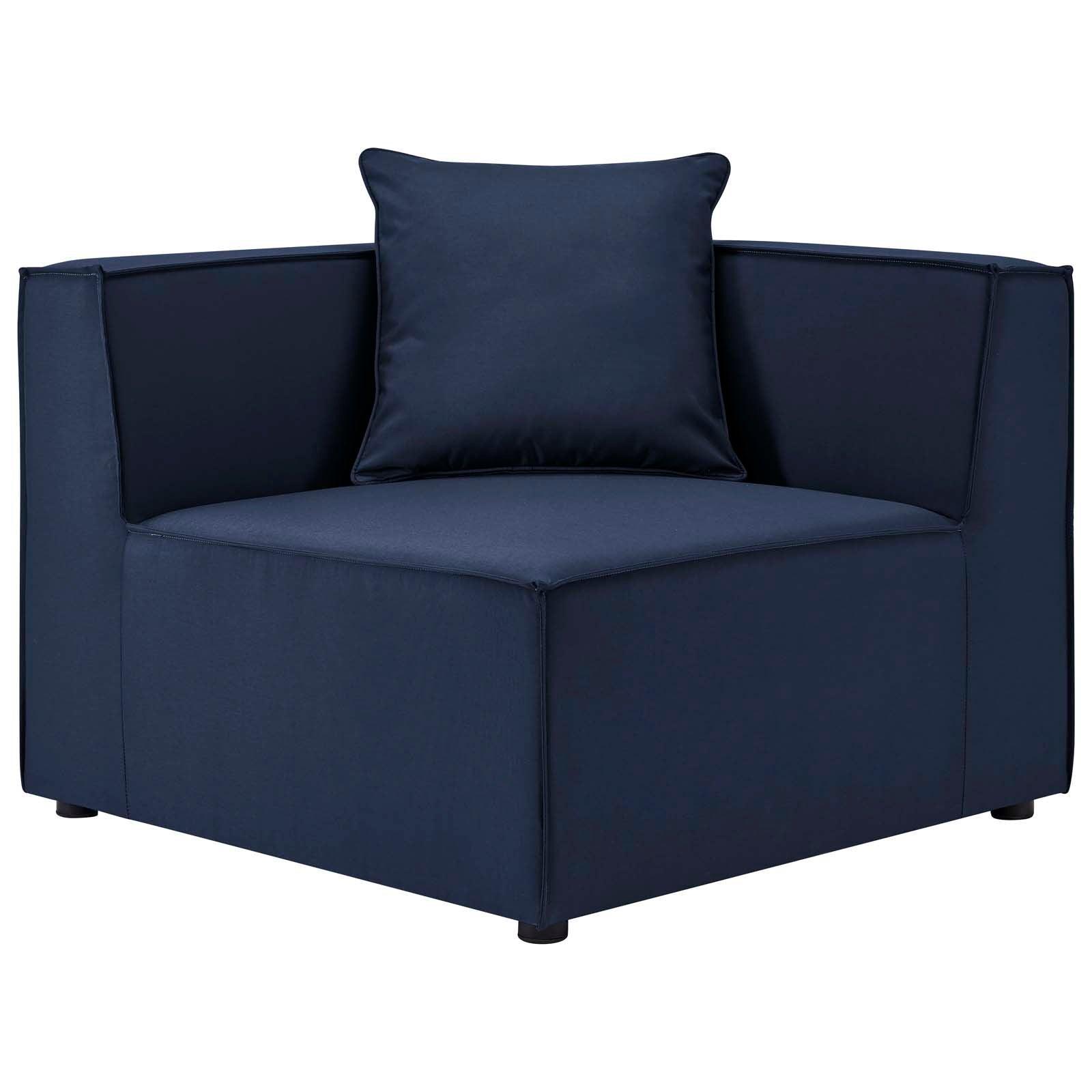 Modway Saybrook Outdoor Patio Upholstered Sectional Sofa Corner Chair FredCo