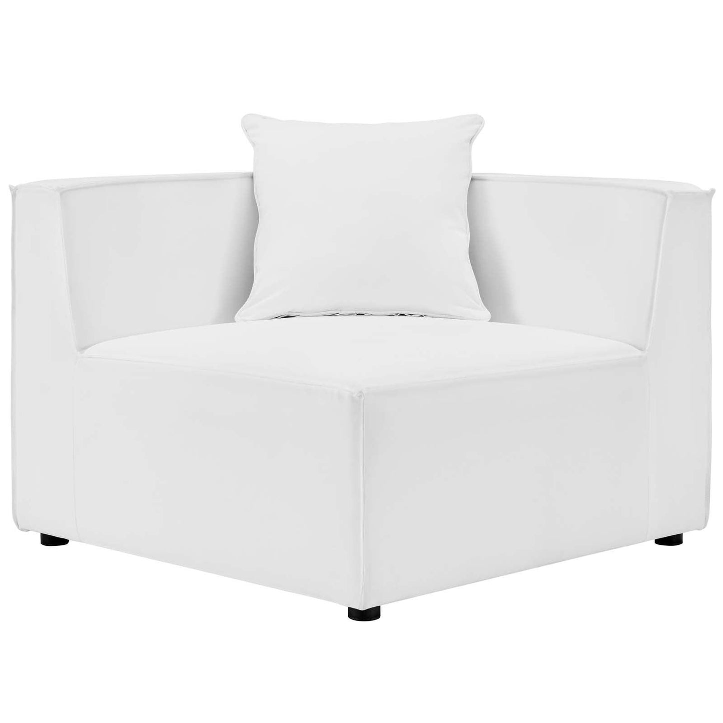 Modway Saybrook Outdoor Patio Upholstered Sectional Sofa Corner Chair FredCo